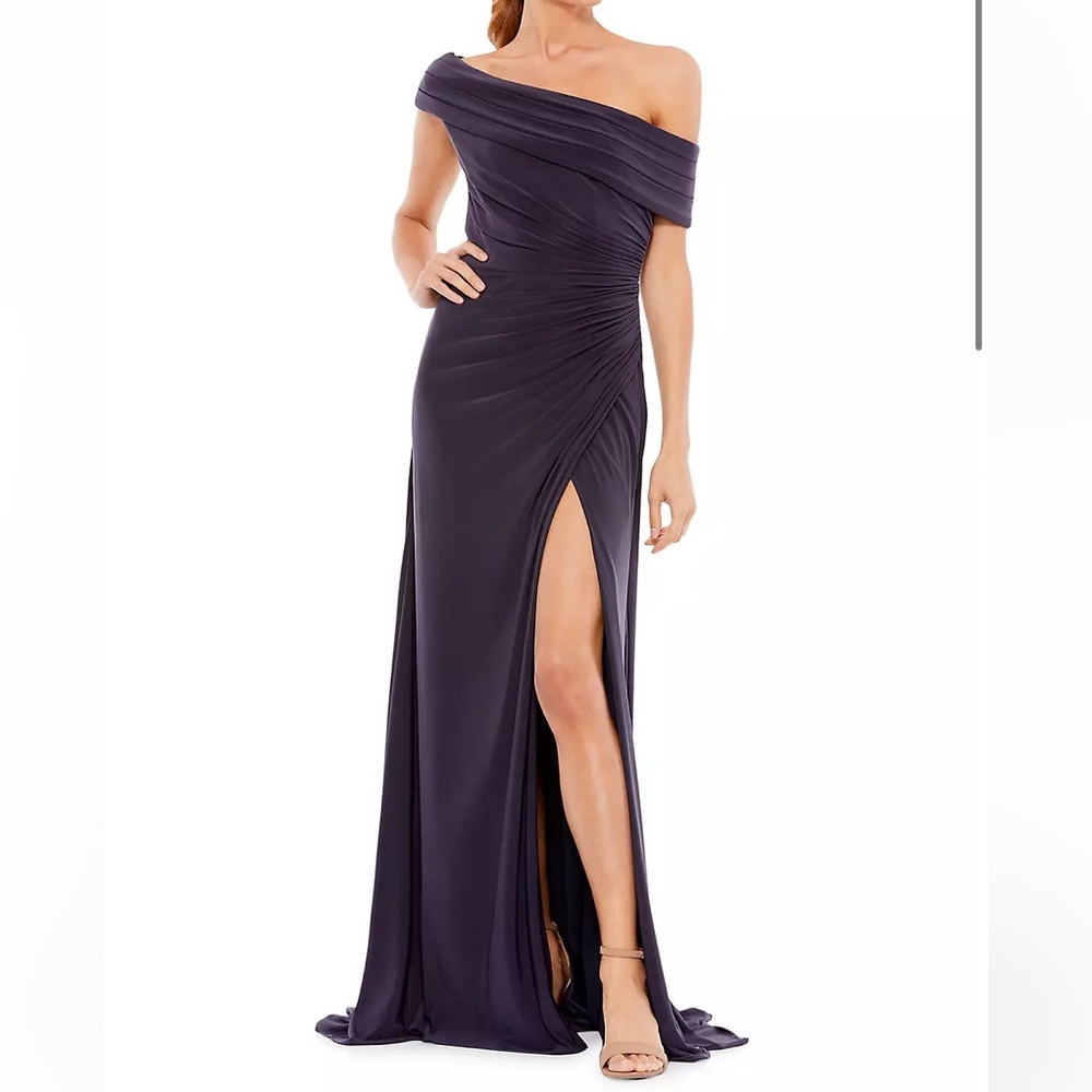 Elena Jersey asymmetric gown - Mac Duggal
